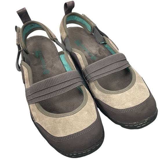 Merrell Shoes - MERRELL Mimosa Ginger Mary Jane Shoes Hiking Flats Drizzle Gray Women's Size 7